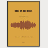 Herbst Soundwave Poster 1 – Aluminiumrahmen Schwarz