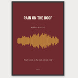 Herbst Soundwave Poster 1 – Aluminiumrahmen Schwarz