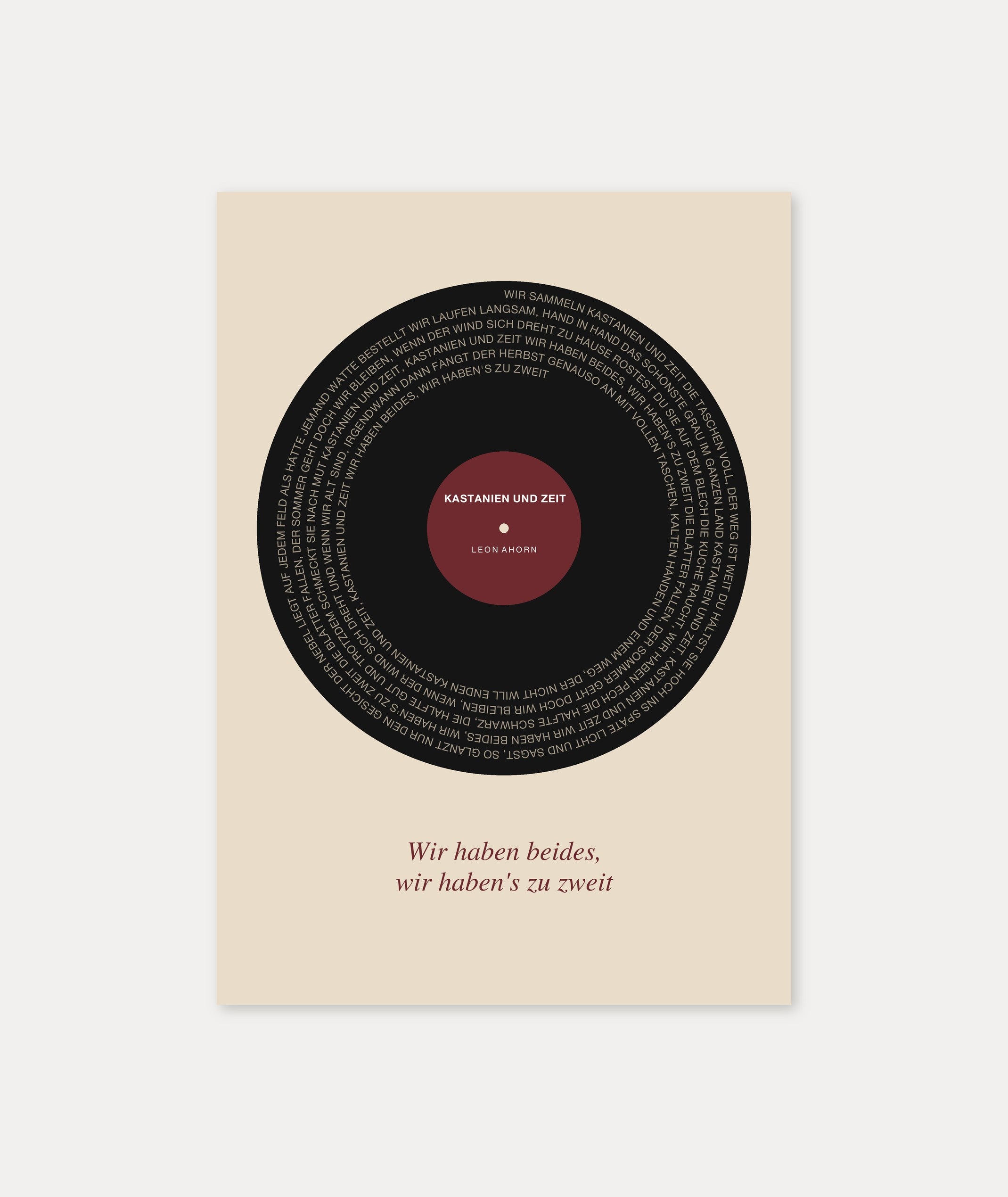 Herbst Vinyl Poster 1