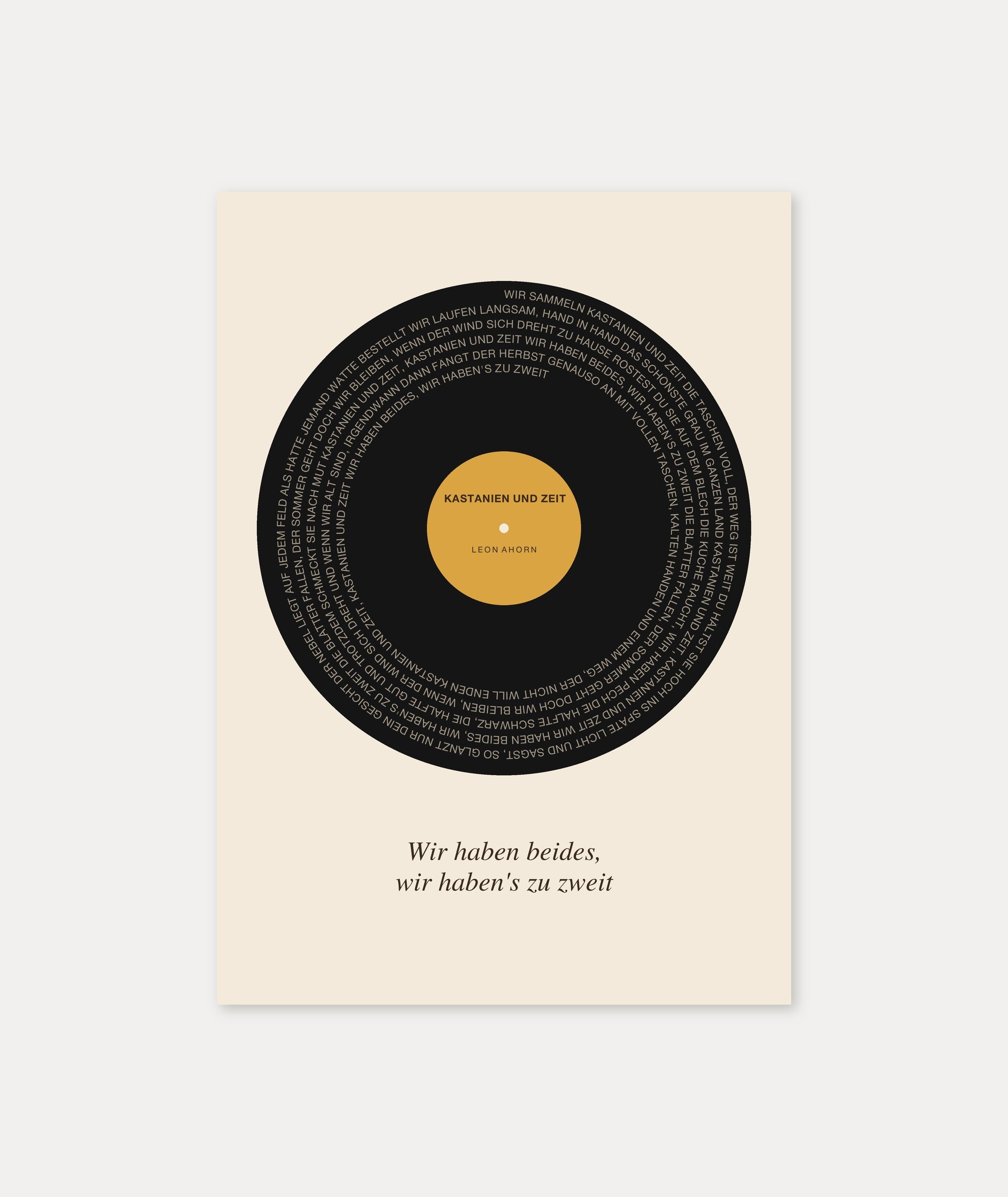 Herbst Vinyl Poster 1