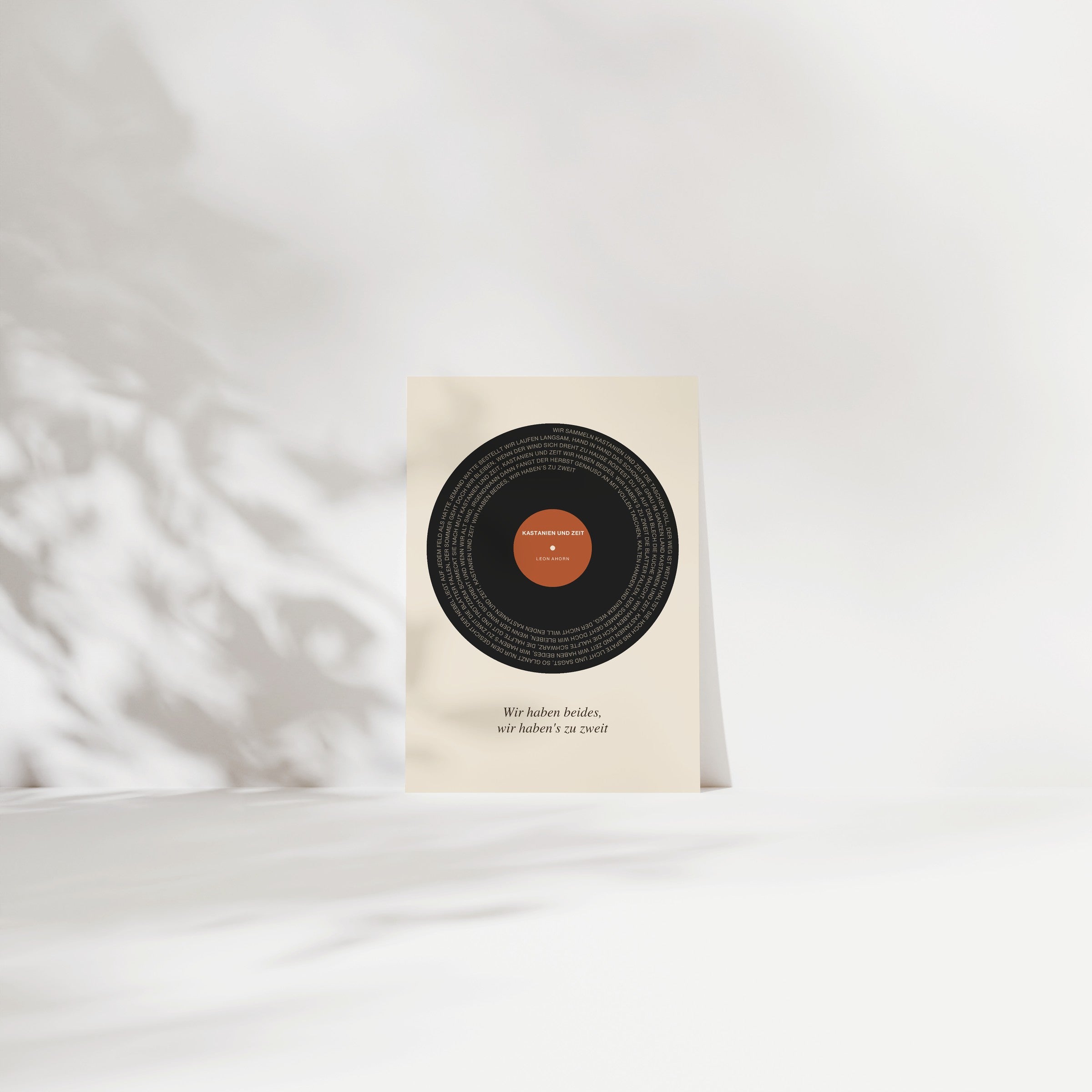 Herbst Vinyl Poster 1 – an der Wand