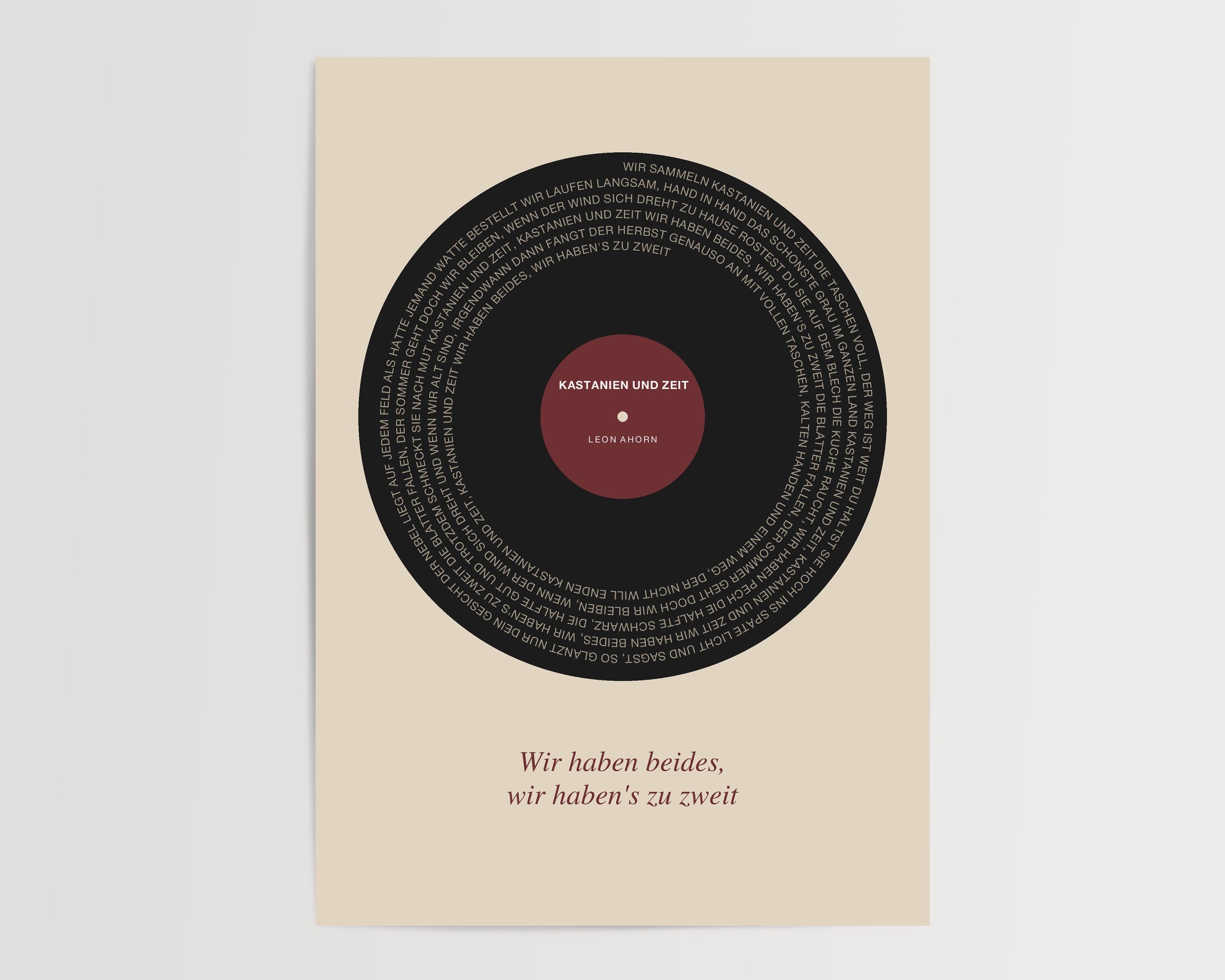 Herbst Vinyl Poster 1 – Raumansicht
