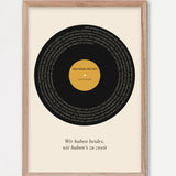 Herbst Vinyl Poster 1 – Echtholzrahmen Natur
