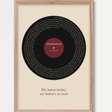 Herbst Vinyl Poster 1 – Echtholzrahmen Natur