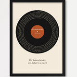 Herbst Vinyl Poster 1 – Echtholzrahmen Schwarz