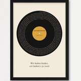 Herbst Vinyl Poster 1 – Echtholzrahmen Schwarz