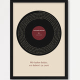 Herbst Vinyl Poster 1 – Echtholzrahmen Schwarz