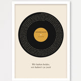 Herbst Vinyl Poster 1 – Echtholzrahmen Weiß
