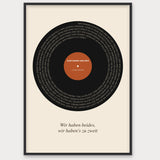 Herbst Vinyl Poster 1 – Aluminiumrahmen Schwarz