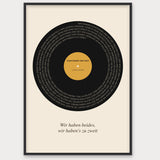 Herbst Vinyl Poster 1 – Aluminiumrahmen Schwarz
