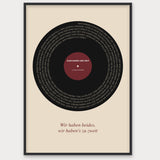 Herbst Vinyl Poster 1 – Aluminiumrahmen Schwarz