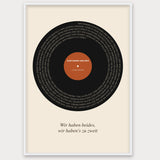 Herbst Vinyl Poster 1 – Aluminiumrahmen Weiß