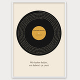 Herbst Vinyl Poster 1 – Aluminiumrahmen Weiß