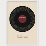 Herbst Vinyl Poster 1 – Aluminiumrahmen Weiß