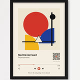 Song Player Poster 1 – Echtholzrahmen Schwarz