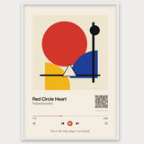 Song Player Poster 1 – Aluminiumrahmen Weiß