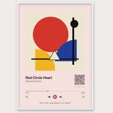 Song Player Poster 1 – Aluminiumrahmen Weiß