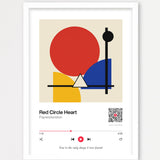 Song Player Poster 1 – Echtholzrahmen Weiß
