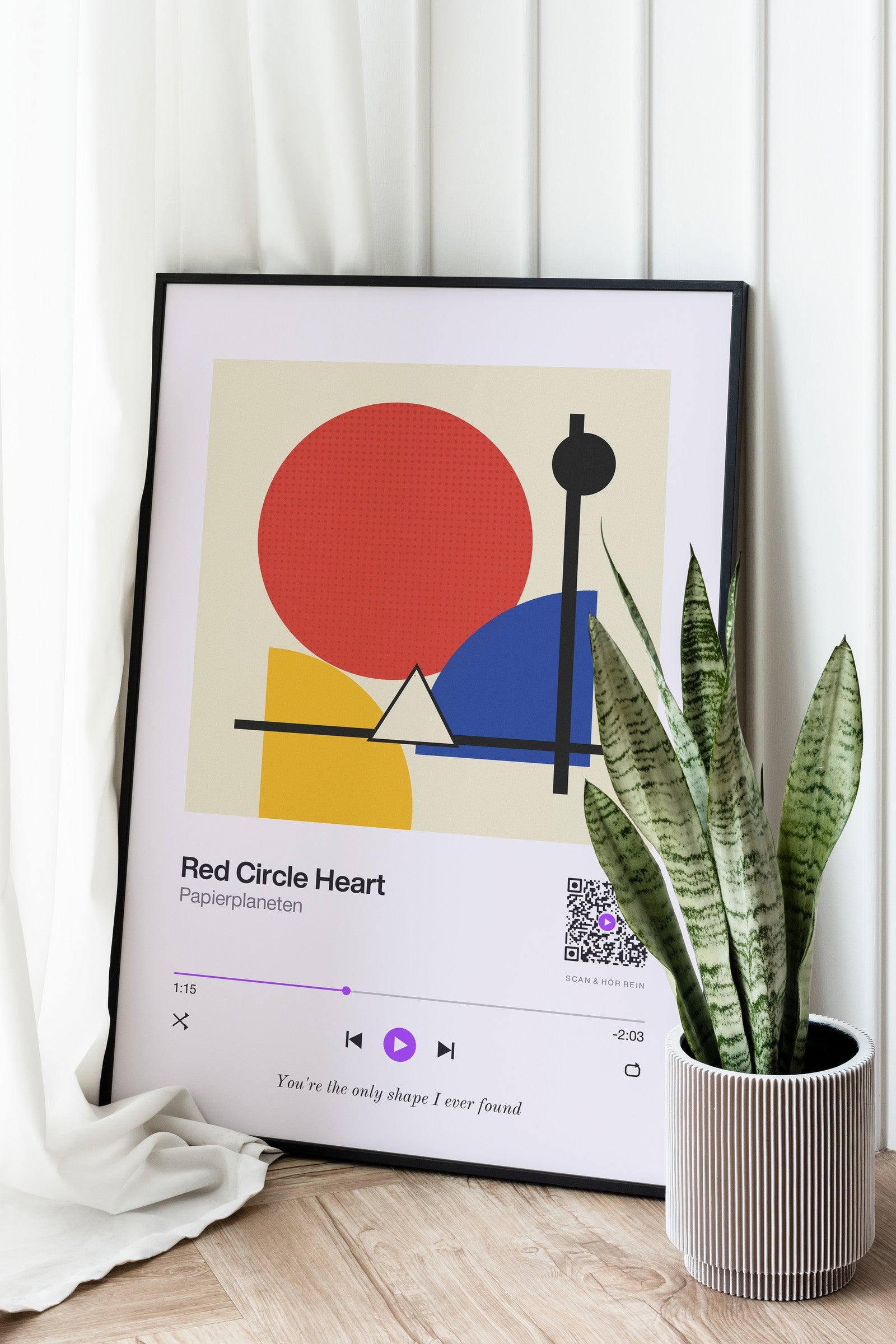 Song Player Poster 1 – an der Wand