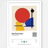Song Player Poster 1 – Echtholzrahmen Weiß
