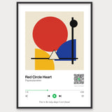 Song Player Poster 1 – Aluminiumrahmen Schwarz