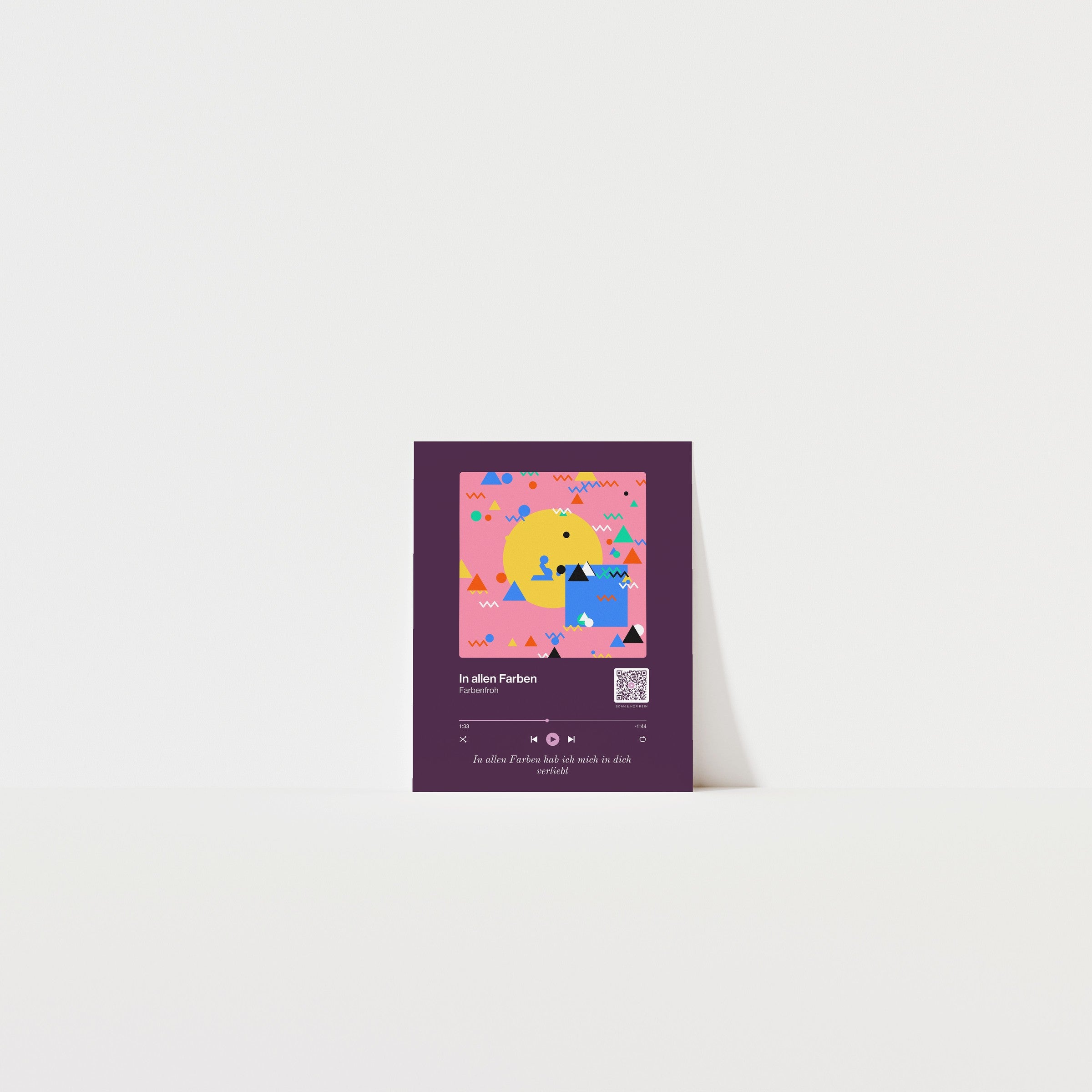 Song Player Poster 10 – an der Wand