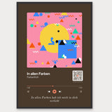 Song Player Poster 10 – Aluminiumrahmen Schwarz