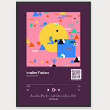 Song Player Poster 10 – Aluminiumrahmen Schwarz