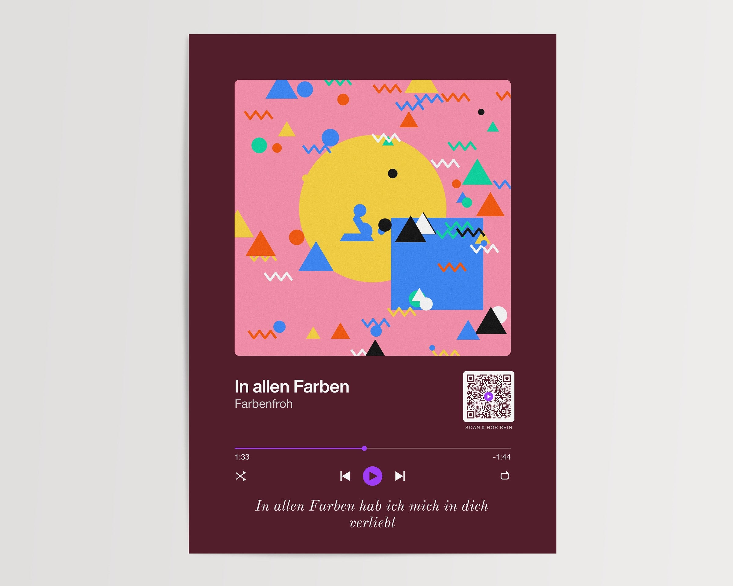 Song Player Poster 10 – Raumansicht