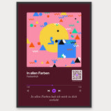 Song Player Poster 10 – Aluminiumrahmen Schwarz