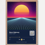 Song Player Poster 2 – Echtholzrahmen Natur