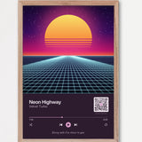 Song Player Poster 2 – Echtholzrahmen Natur