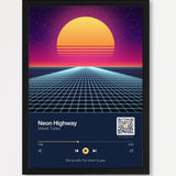 Song Player Poster 2 – Echtholzrahmen Schwarz