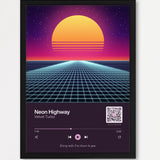 Song Player Poster 2 – Echtholzrahmen Schwarz