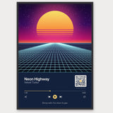 Song Player Poster 2 – Aluminiumrahmen Schwarz