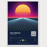 Song Player Poster 2 – Aluminiumrahmen Weiß