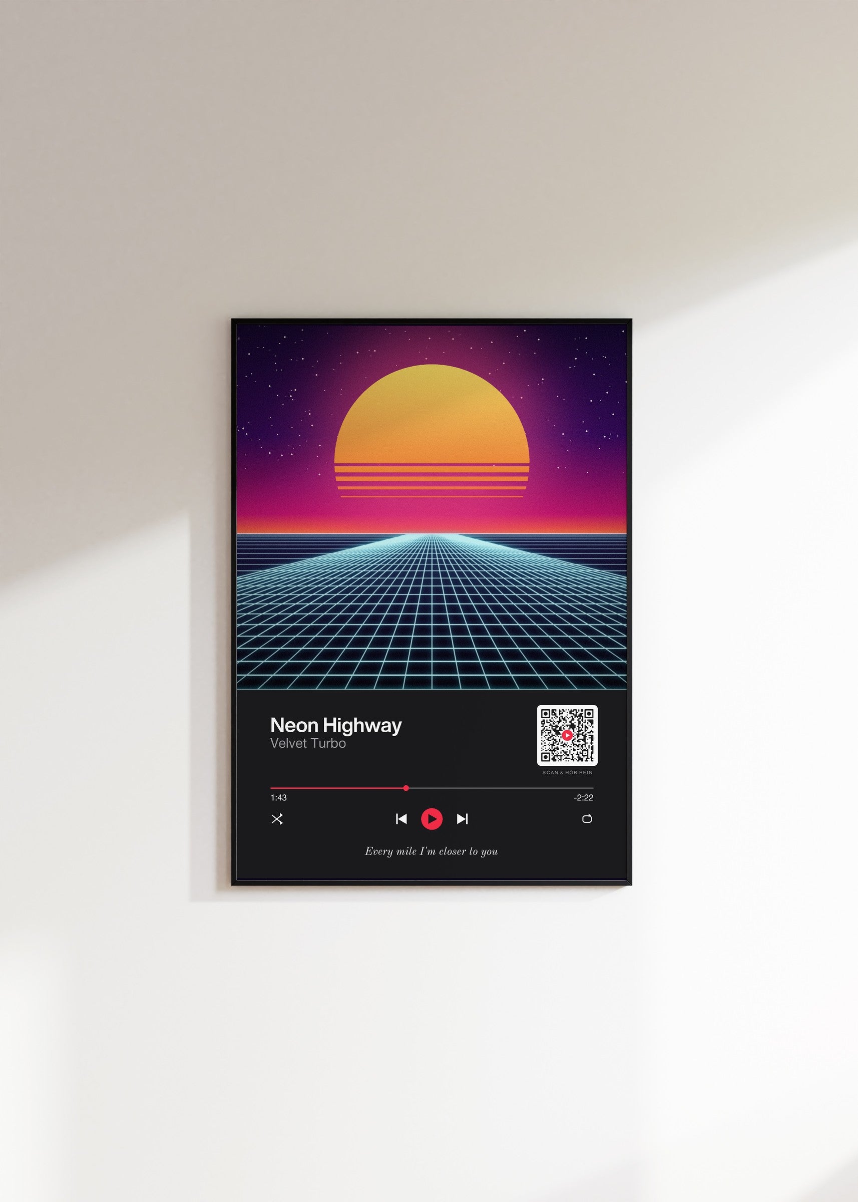 Song Player Poster 2 – an der Wand
