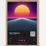 Song Player Poster 2 – Echtholzrahmen Natur