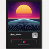 Song Player Poster 2 – Echtholzrahmen Schwarz