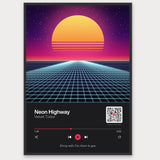 Song Player Poster 2 – Aluminiumrahmen Schwarz