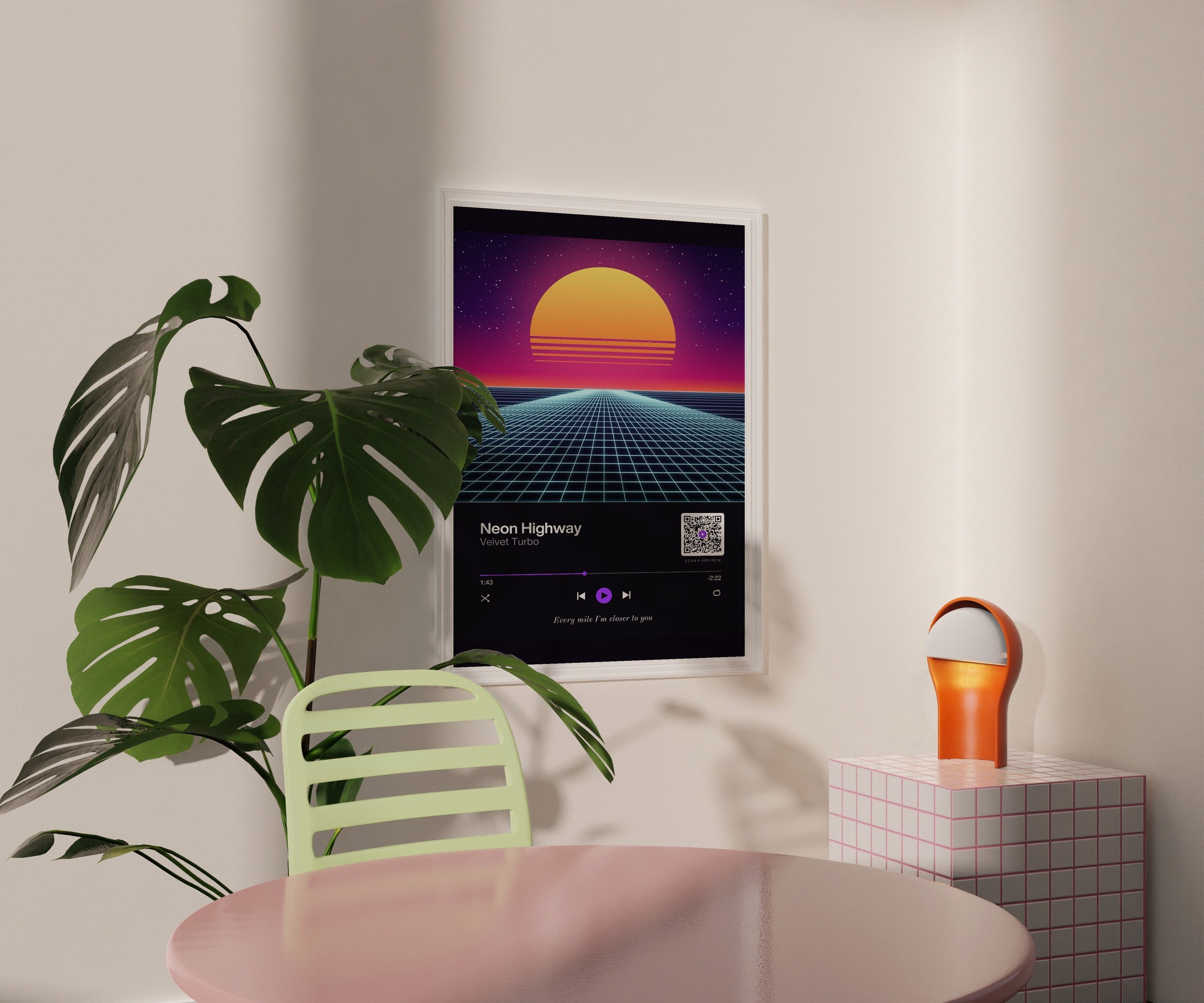 Song Player Poster 2 – im Wohnzimmer