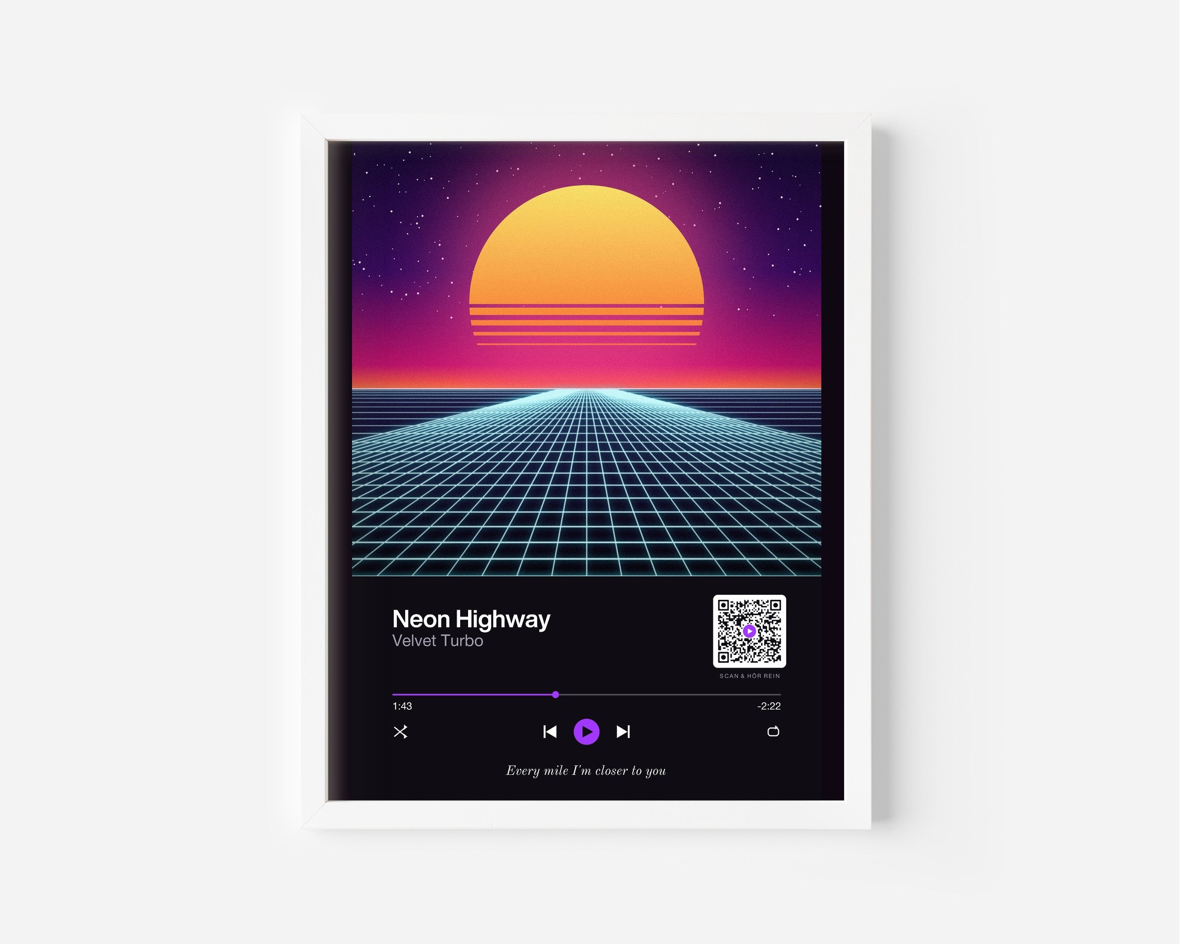 Song Player Poster 2 – an der Wand