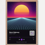 Song Player Poster 2 – Echtholzrahmen Natur