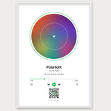 Song Player Poster 3 – Aluminiumrahmen Weiß