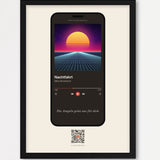 Song Player Poster 4 – Echtholzrahmen Schwarz