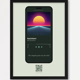 Song Player Poster 4 – Echtholzrahmen Schwarz