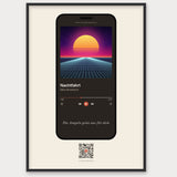 Song Player Poster 4 – Aluminiumrahmen Schwarz