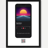 Song Player Poster 4 – Echtholzrahmen Schwarz