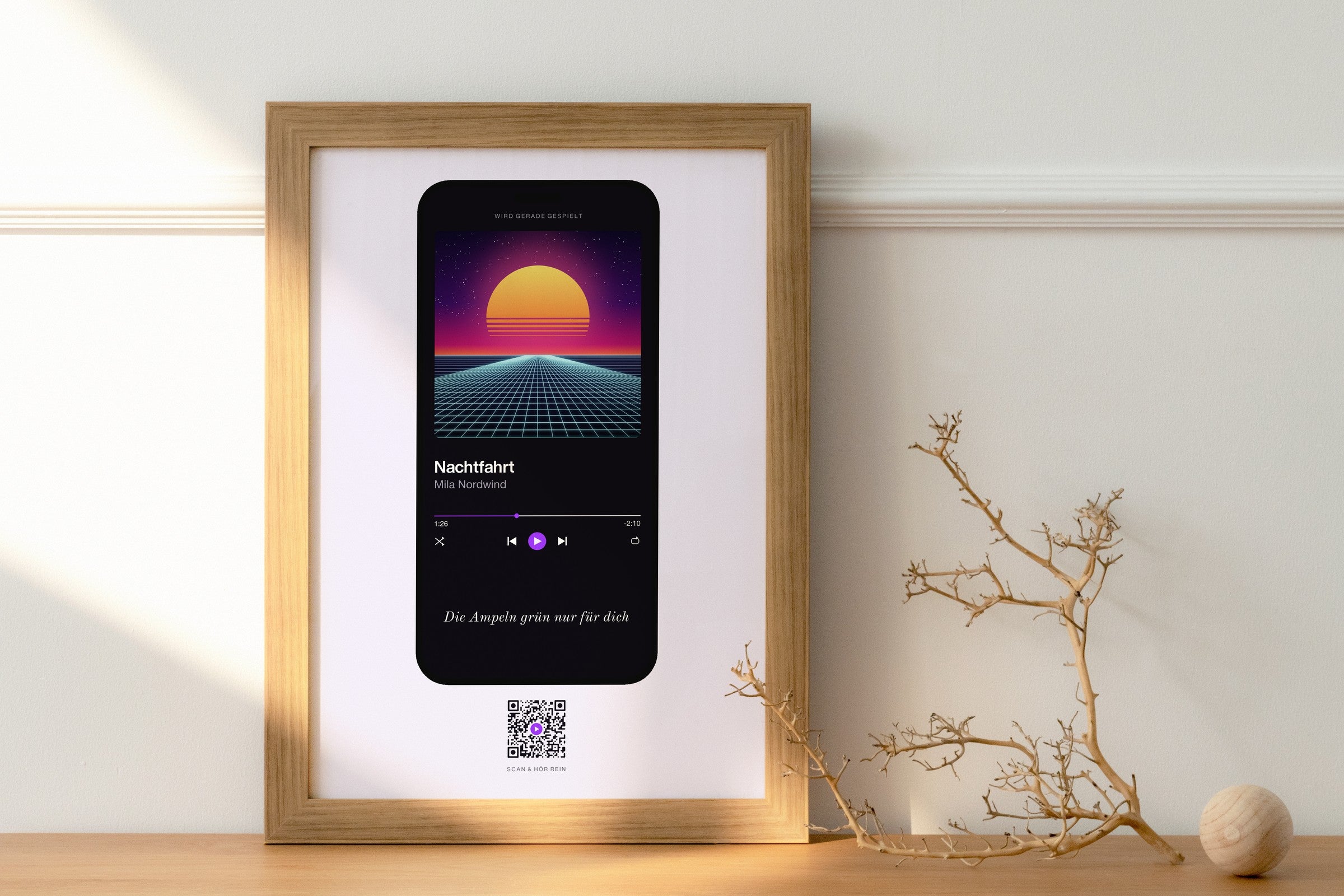 Song Player Poster 4 – im Wohnzimmer