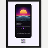 Song Player Poster 4 – Echtholzrahmen Schwarz
